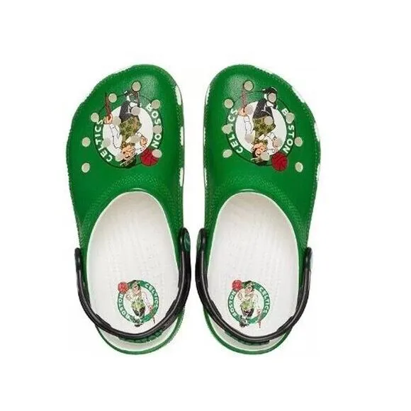 Crocs NBA Boston Celtics Classic Mens 10 Womens 12 Clogs Green Basketball Shoes