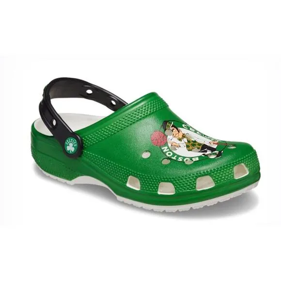 Crocs NBA Boston Celtics Classic Mens 10 Womens 12 Clogs Green Basketball Shoes