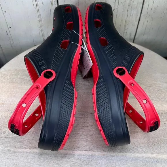 Crocs NBA Chicago Bulls Classic Mens Clogs Size 12 Varsity Red Basketball New