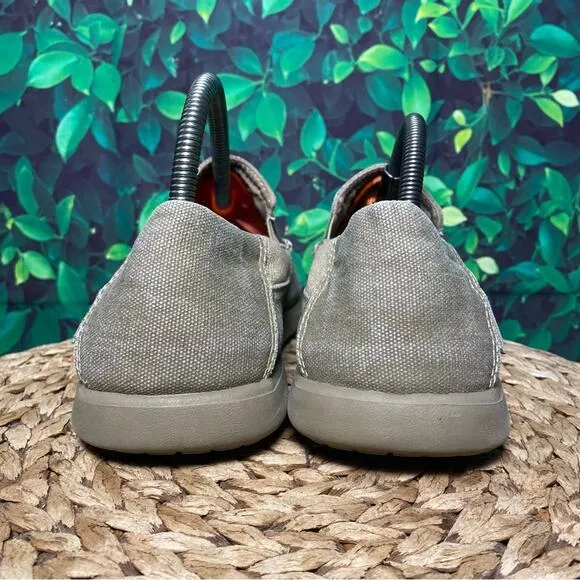 Crocs Santa Cruz canvas slip on sneakers grey