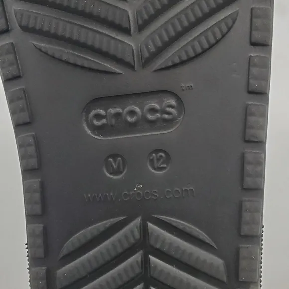Crocs Shoes Men's 12 Classic Cozzzy Sandals Black