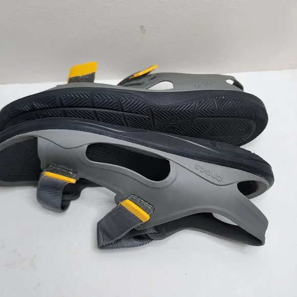 Crocs Swiftwater Expedition Mens Size 10 Sandals Shoes Slate Gray 206526