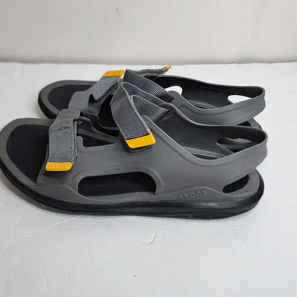 Crocs Swiftwater Expedition Mens Size 10 Sandals Shoes Slate Gray 206526