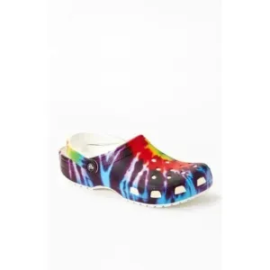 Crocs Tie Dye Classic Multi Clogs Slip on Shoes New w Tags sz 10