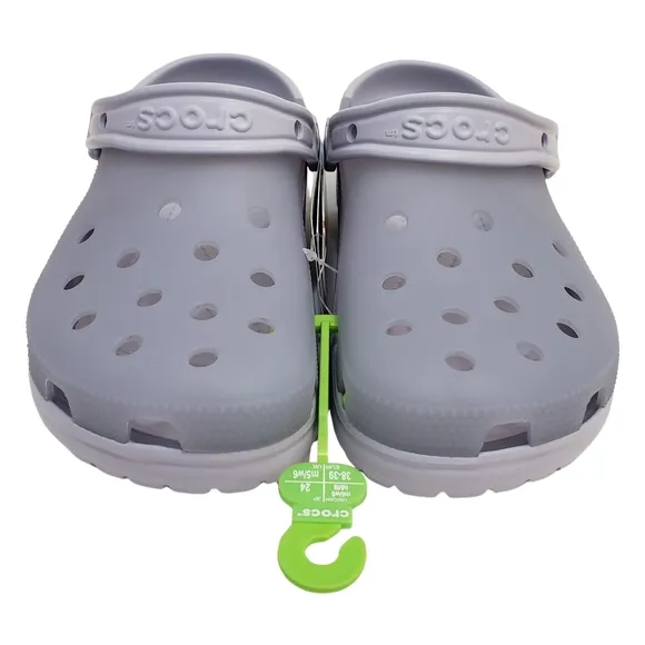 CROCS Women's Classic Frosted Clogs Size 8 Purple Moon NWT