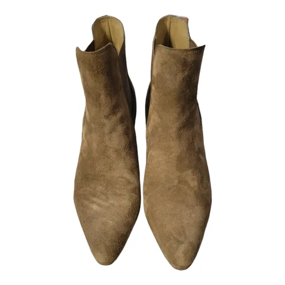 Cumin brown suede/leather pointed suede boots from PEDRO GARCIA/Size 7 Vintage