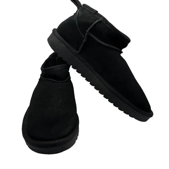CUSHIONAIRE Women's pull on boot  8 BLACK