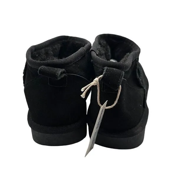 CUSHIONAIRE Women's pull on boot  8 BLACK