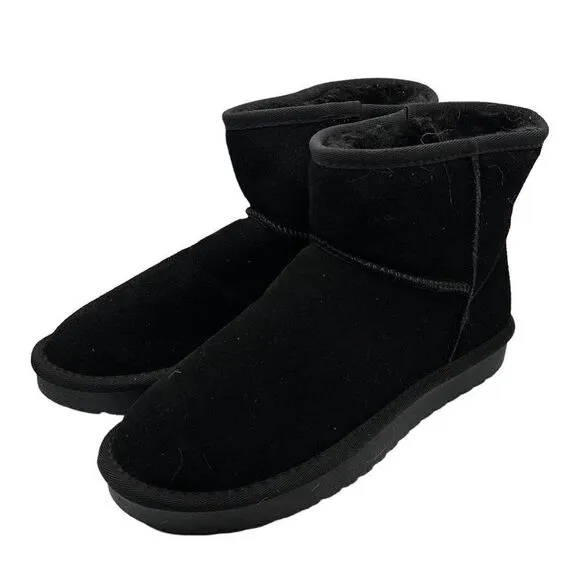 CUSHIONAIRE Women's pull on boot 8 BLACK