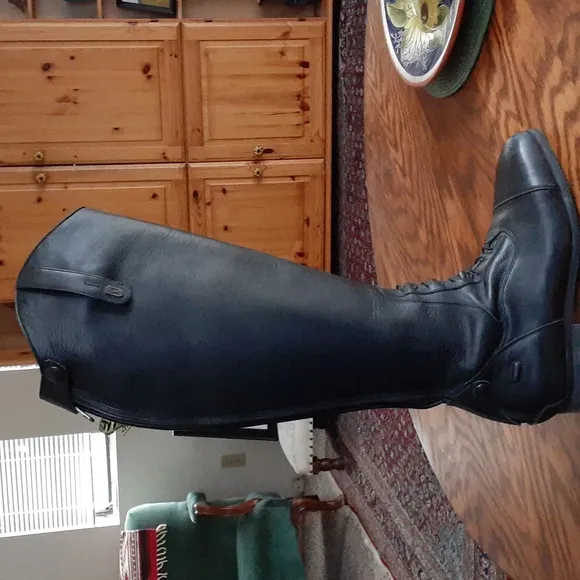 Da Vinci Tredstep Black Leather Equestrian Riding Boots size 40-MR