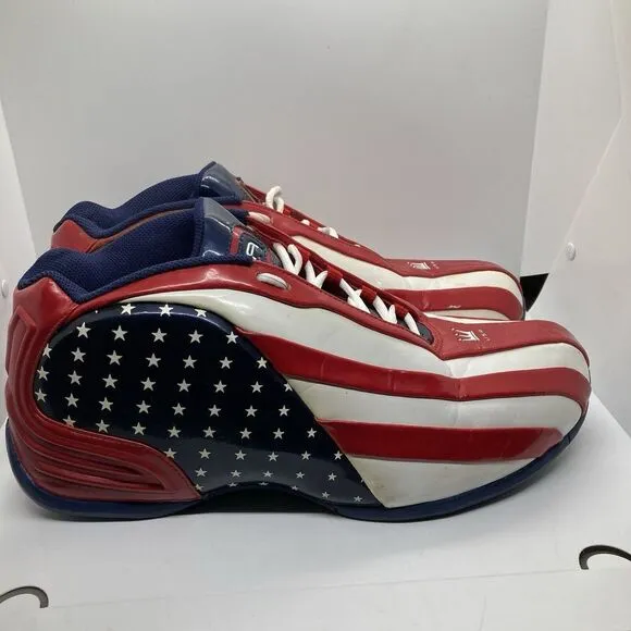 DaDa Supreme CDUBBZ  Men's Size 14‎ Chris Webber American Flag Shoes Sneakers