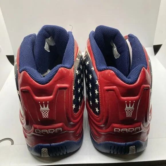 DaDa Supreme CDUBBZ  Men's Size 14‎ Chris Webber American Flag Shoes Sneakers