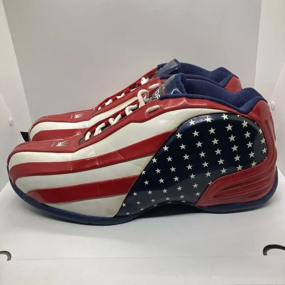DaDa Supreme CDUBBZ  Men's Size 14‎ Chris Webber American Flag Shoes Sneakers