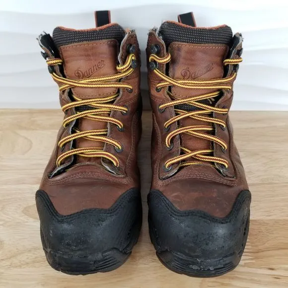 Danner Corvallis Mens 8 EE Brown Leather Non-Metallic Toe 5&quot; Work‎ Boots 17602