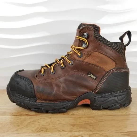 Danner Corvallis Mens 8 EE Brown Leather Non-Metallic Toe 5&quot; Work‎ Boots 17602