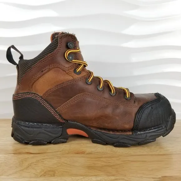 Danner Corvallis Mens 8 EE Brown Leather Non-Metallic Toe 5&quot; Work‎ Boots 17602