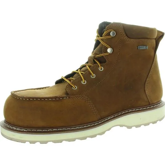 Danner Mens Cedar River Brown Leather Moc Work &amp; Safety Boots Shoes Used