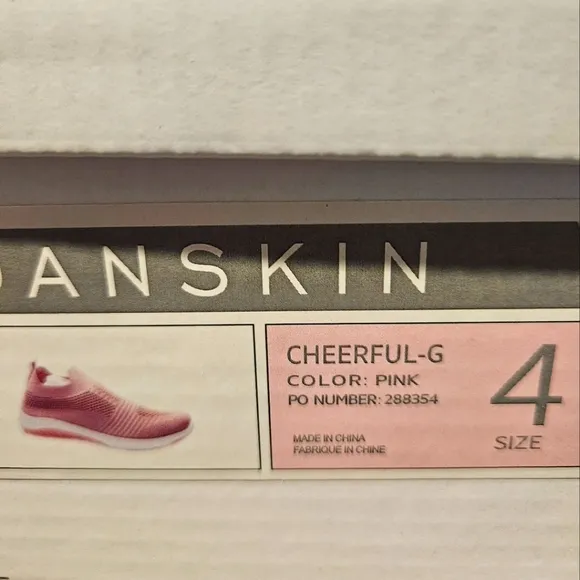 Danskin Pink Cheerful-G Slip On Sneakers