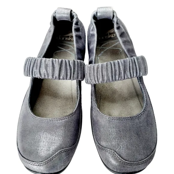 Dansko Chrissy Mary Janes Shimmer Elastic Nursing Women's shoes EU 36 US 6 NEW