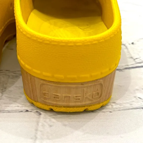 Dansko Kane Yellow Backless Nursing Clog