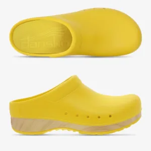 Dansko Kane Yellow Backless Nursing Clog