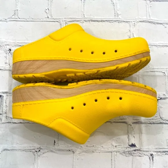 Dansko Kane Yellow Backless Nursing Clog