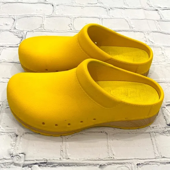 Dansko Kane Yellow Backless Nursing Clog
