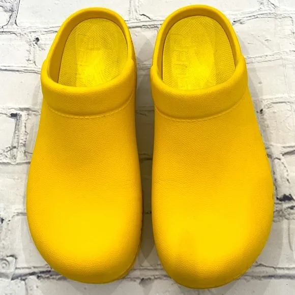 Dansko Kane Yellow Backless Nursing Clog