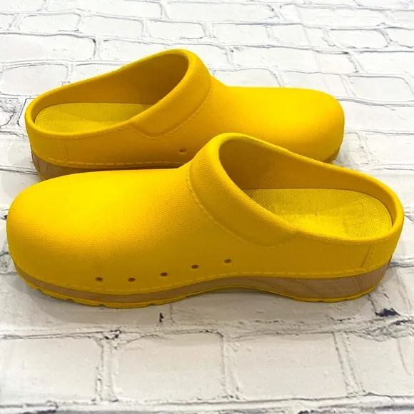 Dansko Kane Yellow Backless Nursing Clog