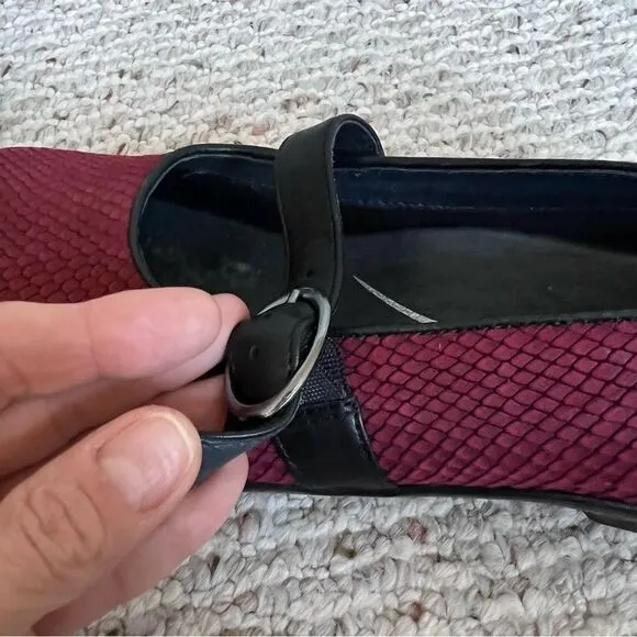 Dansko Orla Snake Cranberry Women's Mary Jane Shoes