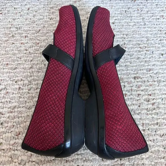 Dansko Orla Snake Cranberry Women's Mary Jane Shoes