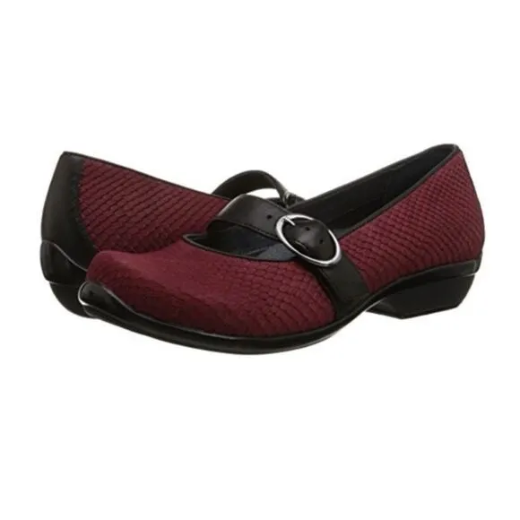 Dansko Orla Snake Cranberry Women's Mary Jane Shoes