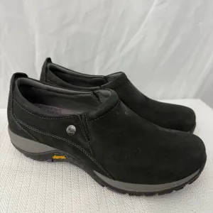 Dansko Patti Shoes Size 9 Slip On Vibram Nursing Black Leather Casual EU 39