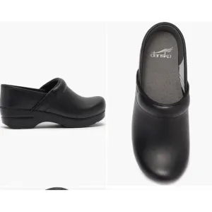Dansko Professional Nursing Clogs Size 40 US Size 9.5-10 Black Leather NWOT