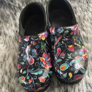 Dansko professional nursing shoes floral print size 38