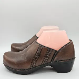 Dansko Sienna antique brown a 2&quot; heel size 37 US 6.5/7