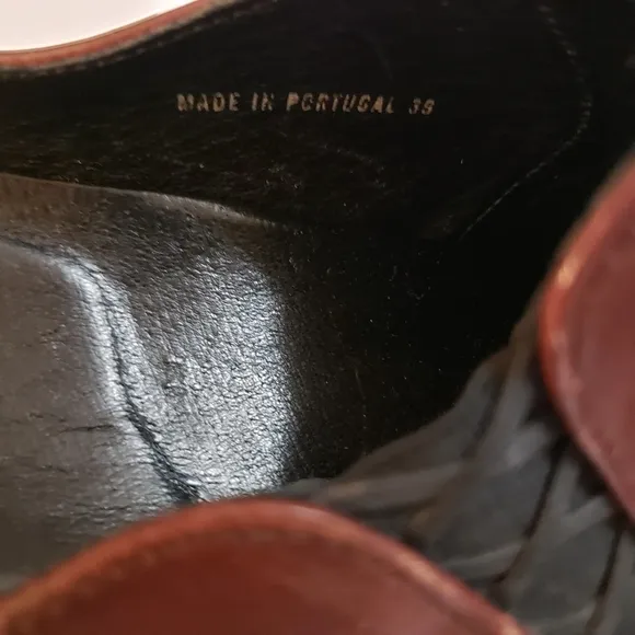 Dansko Solvei Brown Leather Clog Mules Size 39