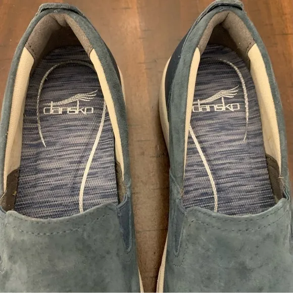 Dansko Suede Twin Gore Slip-on Sneakers Belle Navy Suede