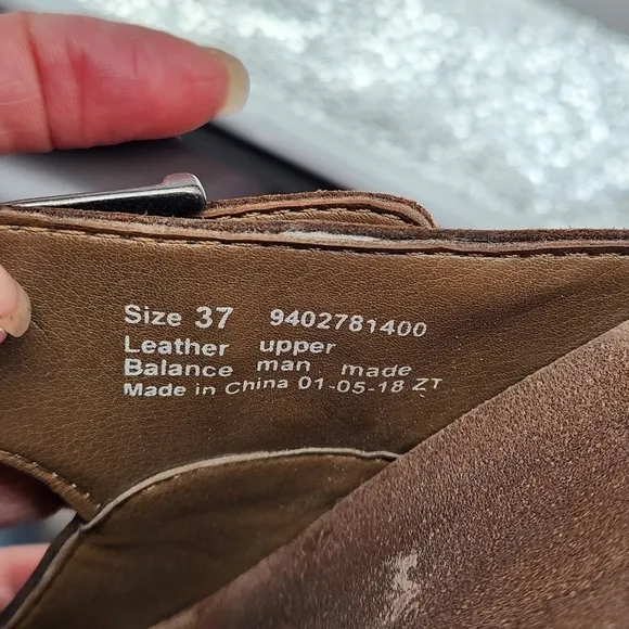 Dansko Women`s Brown Leather Slip-on Martina Mary Jane Nursing Clog