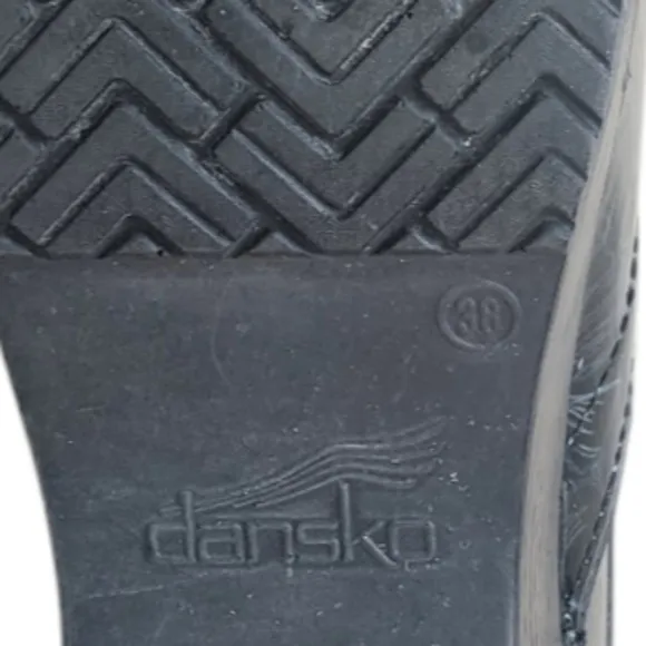 Dansko Womens Professional Tropical Leaf Patent Nursing Clogs Size 38 US 7.5-8