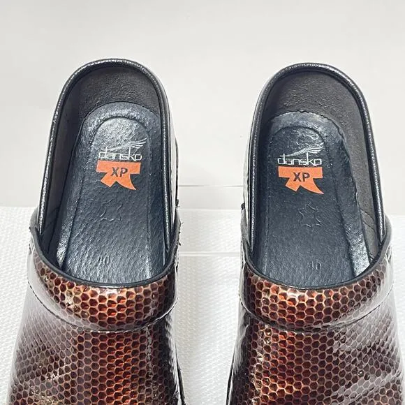Dansko XP Clogs Women's EU 40 US 9.5-10 Brown Slip On Comfort Nursing Shoes