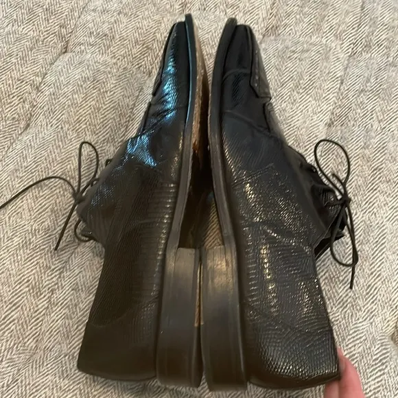 David Eden hand made crocodile dress shoes size 11