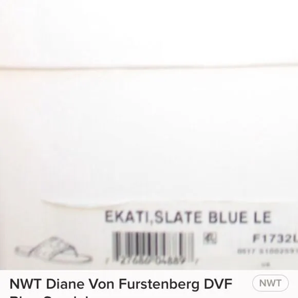 Diane Von Furstenberg Womens 8.5 DVF Leather Sandals Shoes