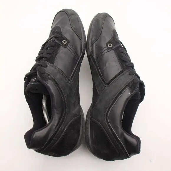 Diesel Excurse Sneakers Men's Size 13 Black Leather Shoes 93243