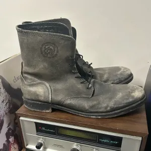 Diesel Norman Distressed Leather Boots Men’s Size 11.5
