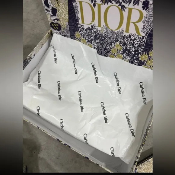 DIOR Black&amp;White Slides - shoes- sandals n 38 eu - New with box and bag