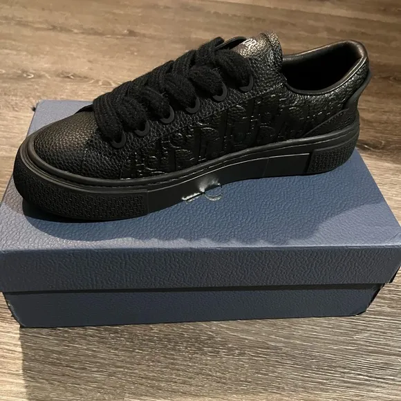 Dior Textured Black Sneakers