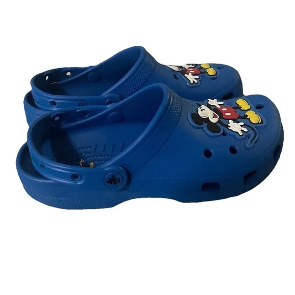Disney Parks Crocs Clogs Shoes Size Adult M7/W9 Mickey Mouse &amp; Co. Cobalt Blue