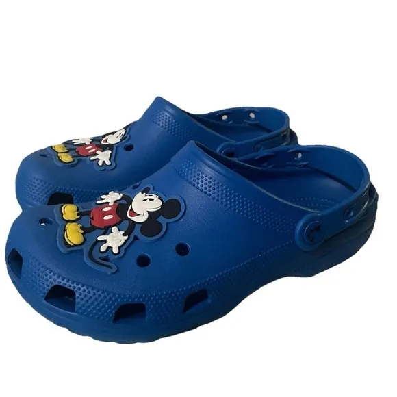 Disney Parks Crocs Clogs Shoes Size Adult M7/W9 Mickey Mouse &amp; Co. Cobalt Blue