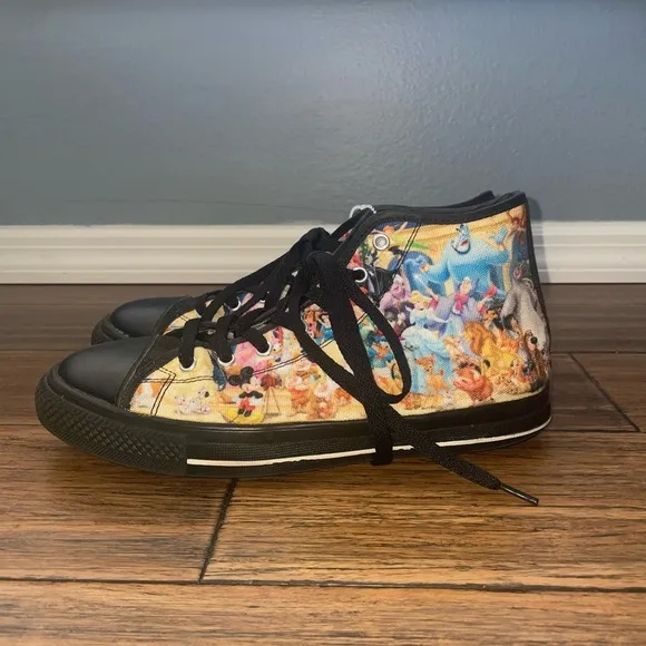 Disney print high top sneakers character sneakers